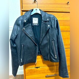 Abercrombie leather jacket